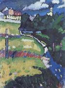 Wassily Kandinsky Templom Murnauban France oil painting artist